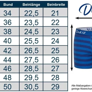 Dock13 Retro Boxer Dock13 Männer Boxershorts Maritim (3er Pack Boxers (3er-Pack, 3-St., 3er-Pack) Mit Logo Als Stickerei, Gewebtem Bund,eleganter Verpackung,Dreierpack,ohne Eingriff,Design Aus Norddeutschland 15