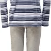 REDBEST Pyjama Herren-Schlafanzug Single-Jersey Streifen 11