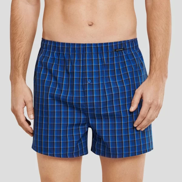 Schiesser Boxershorts Essentials (4-St) Webboxer Mit Funktionaler Knopfleiste Im 4er Pack 5