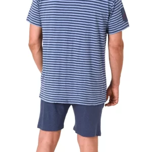 Normann Pyjama Herren Schlafanzug Kurzarm Shorty Pyjama In Toller Streifenoptik – 122 105 90 775 16