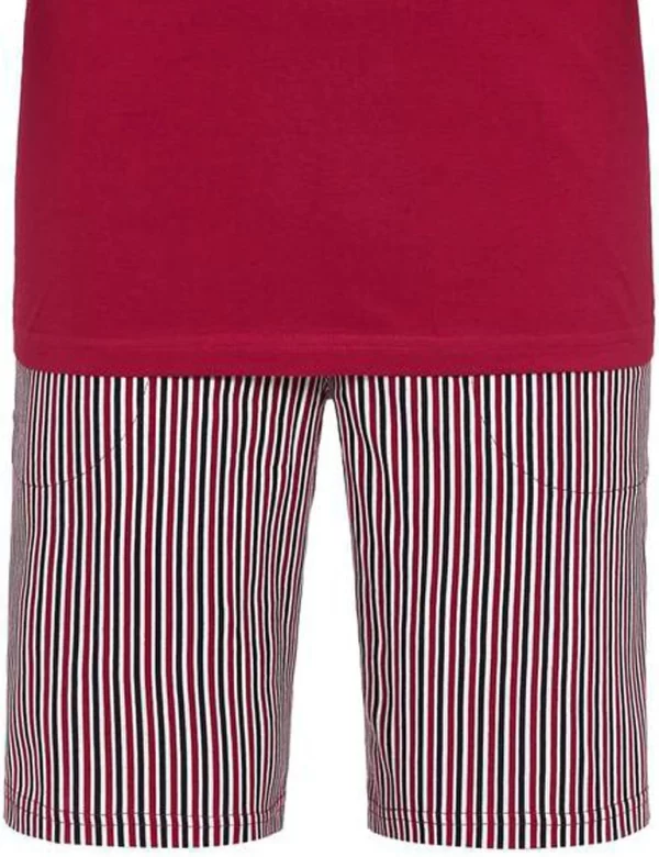 Ringella Shorty Herren Schlafanzug Mit Kopfhörer Motivdruck 2241308 – Rot – Sommerpyjama (2 Tlg) 4