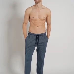 CECEBA Schlafhose CECEBA Herren Lange-Hose Blau (1-tlg) 8