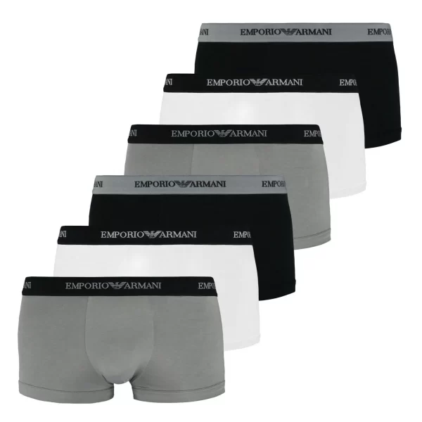 Emporio Armani Trunk Boxershorts Stretch Cotton (6-St) Ohne Störende Gesäßnaht 1