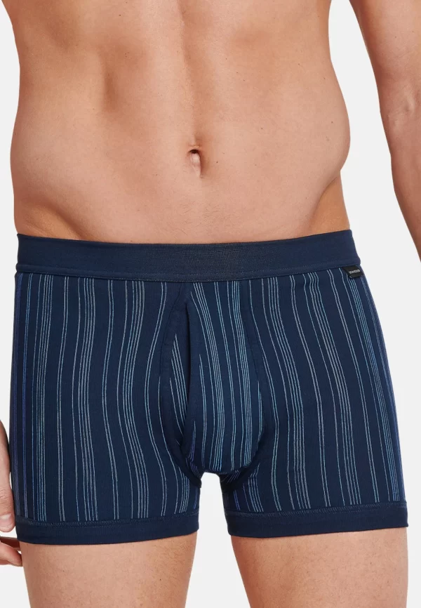 Schiesser Retro Boxer 4er Pack Original Classics Feinripp (Spar-Set, 4-St) Unterhose Kurz – Baumwolle – Mit Eingriff 3