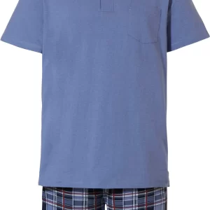 Pastunette Pyjama Herren Shorty Schlafanzug (2 Tlg) Modisches Design 6