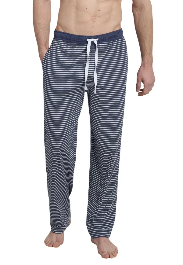 CECEBA Schlafhose CECEBA Herren Lange-Hose Blau Melange (1-tlg) 1