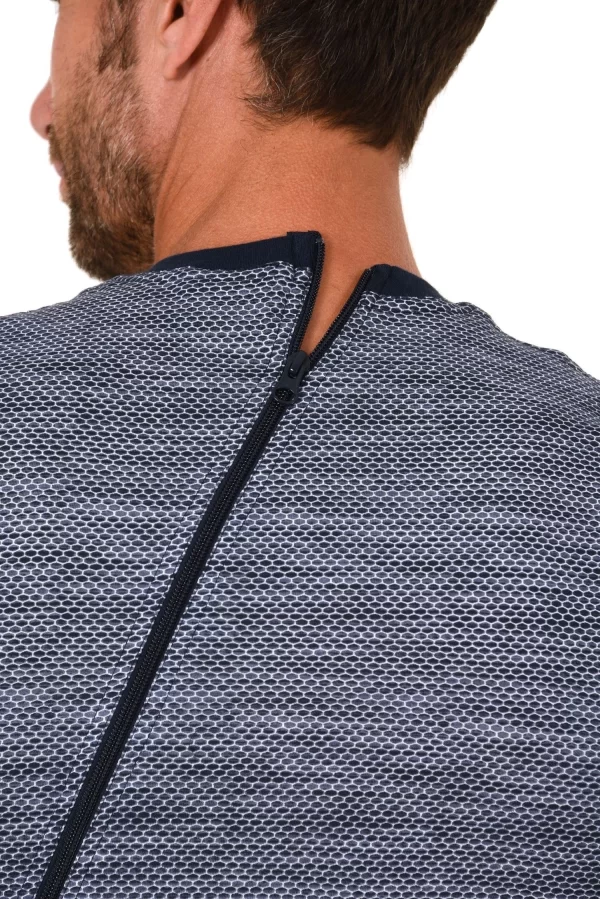 Normann Care Pyjama Herren Pflegeoverall Kurzarm Einteiler Mit Reißverschluss An Rücken Und Bein – 171 90 431 5