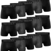 FortyFour Boxershorts Herren 15 Stück S-7XL Männer Unterhosen Bio-Baumwolle (Packung, 15-St., 15er-Pack) Kein Drückendes Band, Kein Nerviges Etikett 16