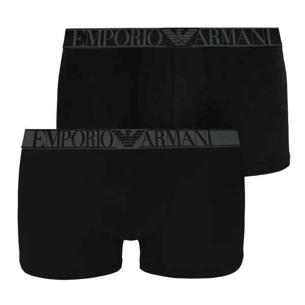 Emporio Armani Trunk 2er Pack Trunk Cotton Stretch (2-St., 2er Pack) Mit Großem Markenschriftzug Im Bund 1