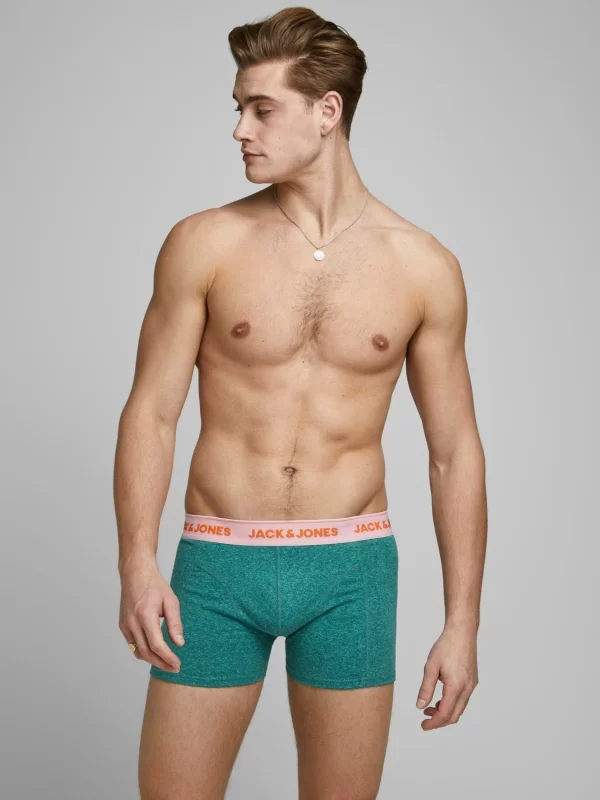 Jack & Jones Boxershorts JACSUPER TWIST TRUNKS 3 PACK NOOS – 12168863 (3-St) 3623 In Grau-Blau-Türkis 7