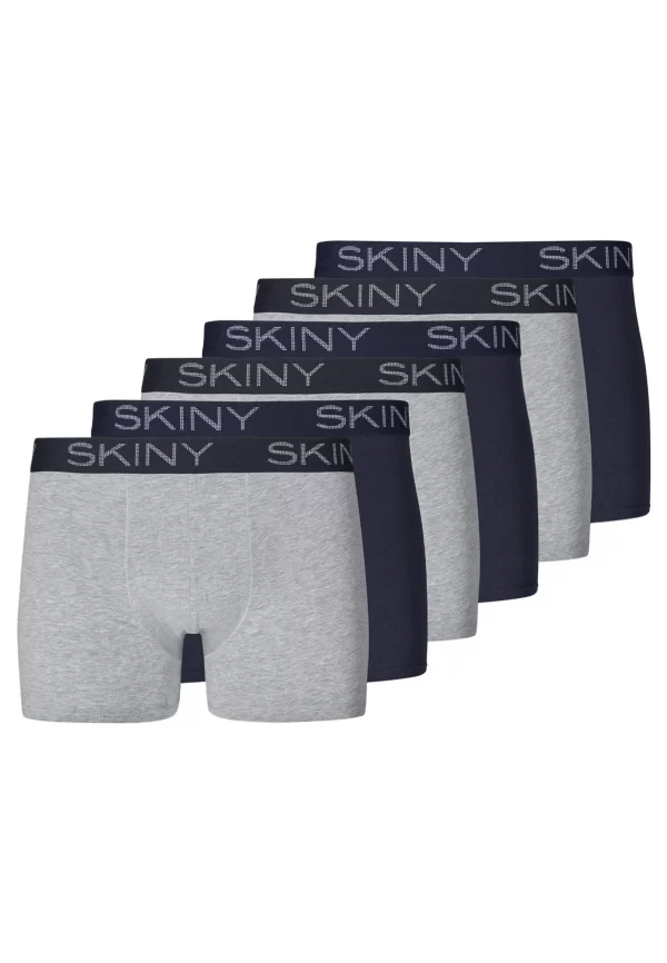 Skiny Retro Boxer 6er Pack Cotton (Spar-Set, 6-St) Retro Short / Pant – Baumwolle – Ohne Eingriff 1