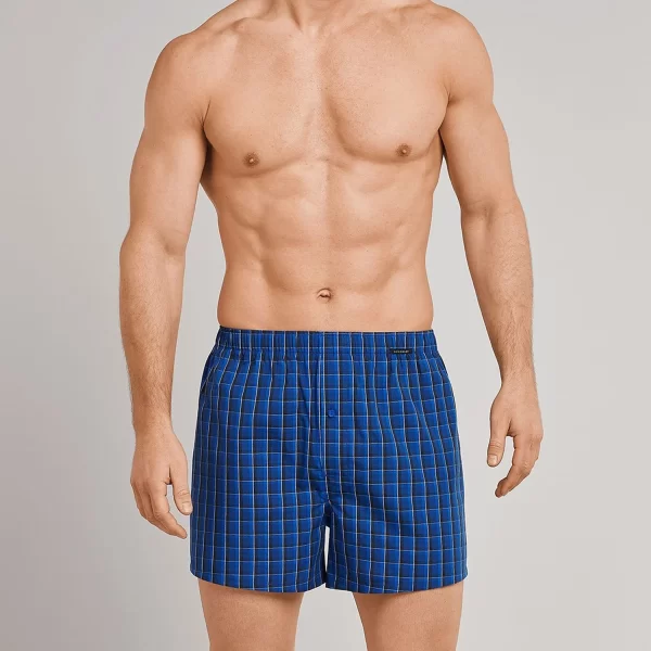 Schiesser Boxershorts Essentials (4-St) Webboxer Mit Funktionaler Knopfleiste Im 4er Pack 4