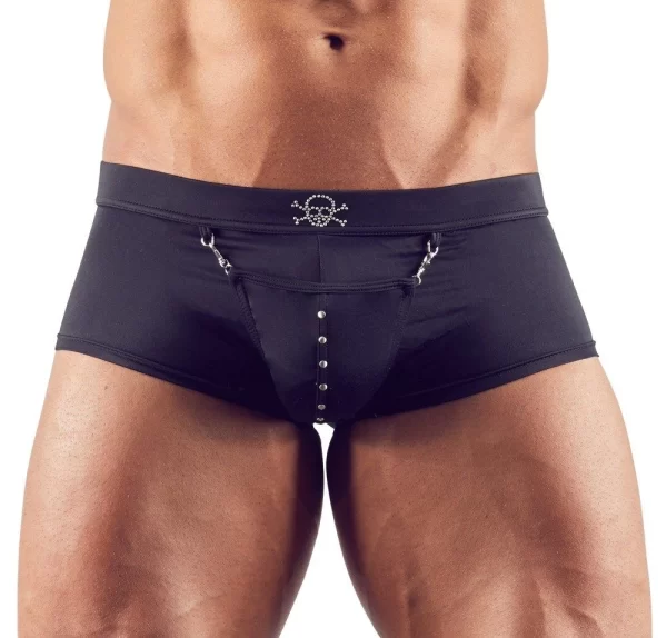 Svenjoyment Underwear Boxershorts Boxershorts Beutel Mit Karabinerhaken – Totenkopf 1