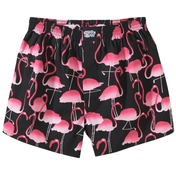 Lousy Livin Boxershorts Flamingos – Black 1