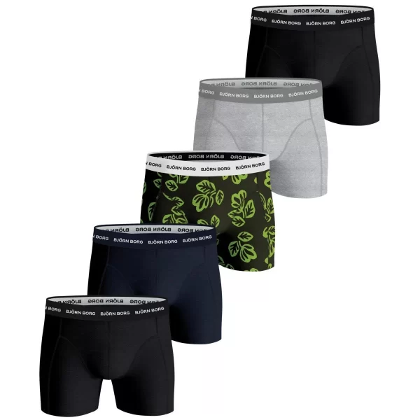 Björn Borg Boxershorts Cotton Stretch Boxer 5er Pack Herren (5-St) 1