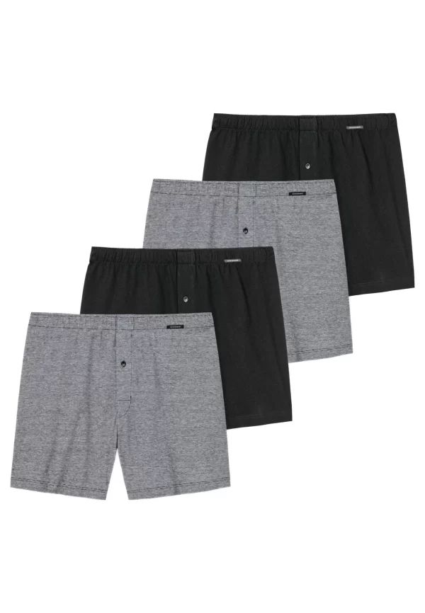 Schiesser Boxershorts 4er Pack (Spar-Set, 4-St) Boxershorts – Baumwolle – Mit Eingriff 1