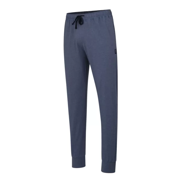 CECEBA Schlafhose CECEBA Herren Lange-Hose Blau Melange (1-tlg) 3