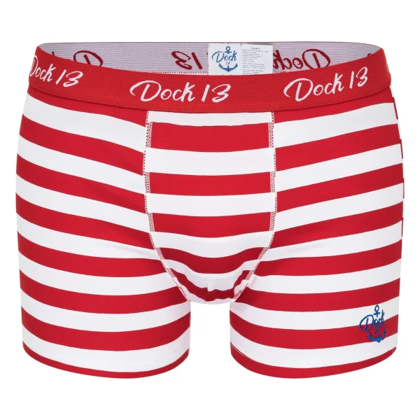 Dock13 Retro Boxer Dock13 Männer Boxershorts Maritim (3er Pack Boxers (3er-Pack, 3-St., 3er-Pack) Mit Logo Als Stickerei, Gewebtem Bund,eleganter Verpackung,Dreierpack,ohne Eingriff,Design Aus Norddeutschland 7