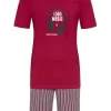 Ringella Shorty Herren Schlafanzug Mit Kopfhörer Motivdruck 2241308 – Rot – Sommerpyjama (2 Tlg) 7