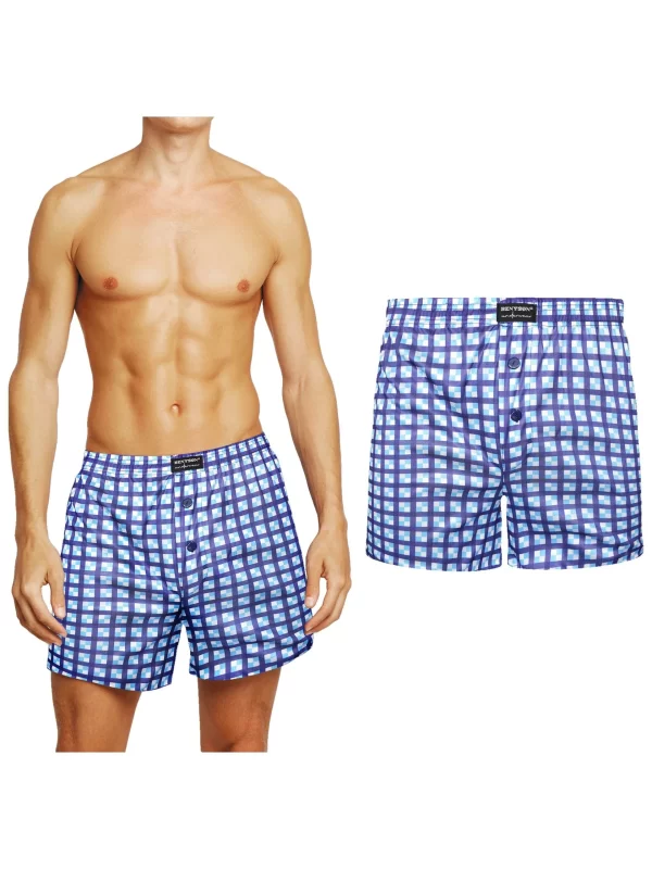 TEXEMP Webboxer 5er-10er Pack Herren Webboxer Boxershorts Baumwolle Unterwäsche (Spar-Pack, 5-St) Atmungsaktiv & Hautfreundlich 7