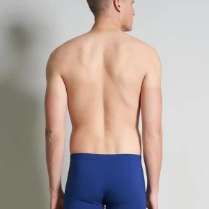 CECEBA Langer Boxer CECEBA Herren Long-Pants Blau Längsgestreift 2er P (2-St) 13