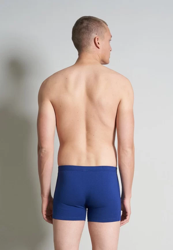 CECEBA Langer Boxer CECEBA Herren Long-Pants Blau Längsgestreift 2er P (2-St) 5