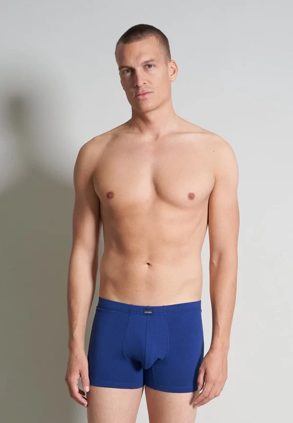 CECEBA Langer Boxer CECEBA Herren Long-Pants Blau Längsgestreift 2er P (2-St) 4