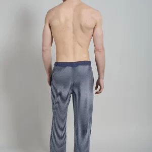 CECEBA Schlafhose CECEBA Herren Lange-Hose Blau Melange (1-tlg) 10