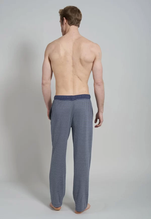CECEBA Schlafhose CECEBA Herren Lange-Hose Blau Melange (1-tlg) 4