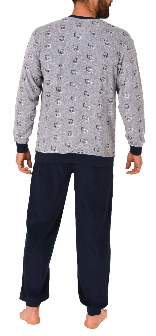 Normann Pyjama Herren Frottee Pyjama Lang Mit Bündchen – Auch In Übergrössen Bis Gr. 70 – 291 101 93 454 5