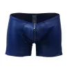 Lau-Fashion Boxershorts Zipper Wetlook Boxer Shorts Herren Slip Männer Hose Unterwäsche S/M 5