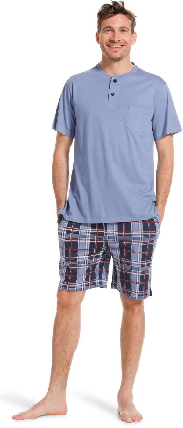 Pastunette Pyjama Herren Shorty Schlafanzug (2 Tlg) Modisches Design 1