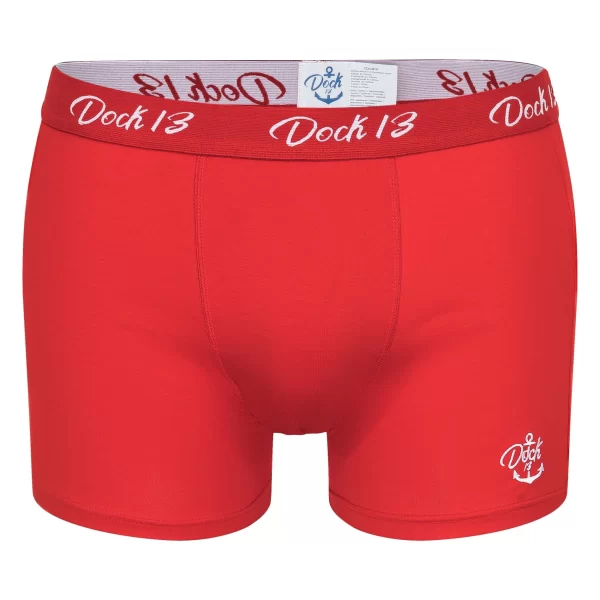 Dock13 Retro Boxer Dock13 Männer Boxershorts Maritim (3er Pack Boxers (3er-Pack, 3-St., 3er-Pack) Mit Logo Als Stickerei, Gewebtem Bund,eleganter Verpackung,Dreierpack,ohne Eingriff,Design Aus Norddeutschland 6