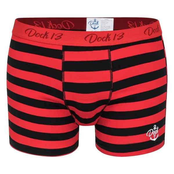 Dock13 Retro Boxer Dock13 Männer Boxershorts Maritim (3er Pack Boxers (3er-Pack, 3-St., 3er-Pack) Mit Logo Als Stickerei, Gewebtem Bund,eleganter Verpackung,Dreierpack,ohne Eingriff,Design Aus Norddeutschland 8