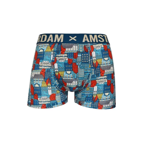 Holland Underwear Boxershorts Boxershorts Herren Premium Stretch Baumwolle Amsterdam Häuser AMS-005 1