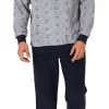 Normann Pyjama Herren Frottee Pyjama Lang Mit Bündchen – Auch In Übergrössen Bis Gr. 70 – 291 101 93 454 5
