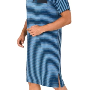 Normann Pyjama Herren Kurzarm Nachthemd In Streifenoptik – 122 111 90 504 8