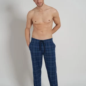 CECEBA Schlafhose CECEBA Herren Lange-Hose Blau Bedruckt (1-tlg) 8