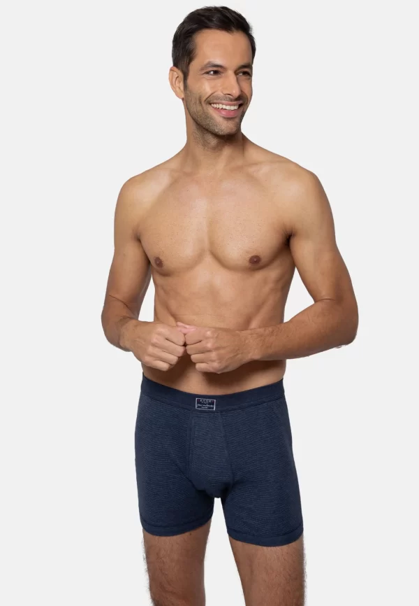 ESGE – Die Wäsche-Macher Retro Boxer 5er Pack – Feinripp Jeans (Spar-Set, 5-St) Pant Mit Eingriff – Baumwolle – Mit Eingriff – Ohne Seitennähte 6