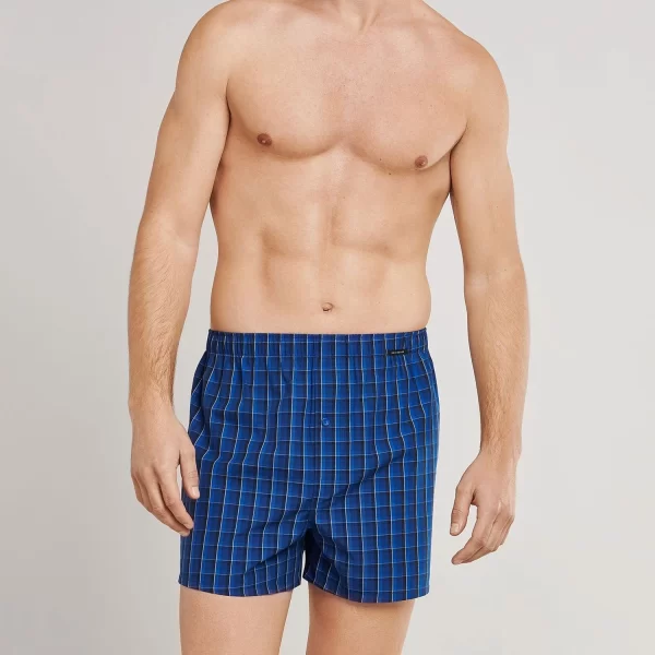Schiesser Boxershorts Essentials (4-St) Webboxer Mit Funktionaler Knopfleiste Im 4er Pack 3