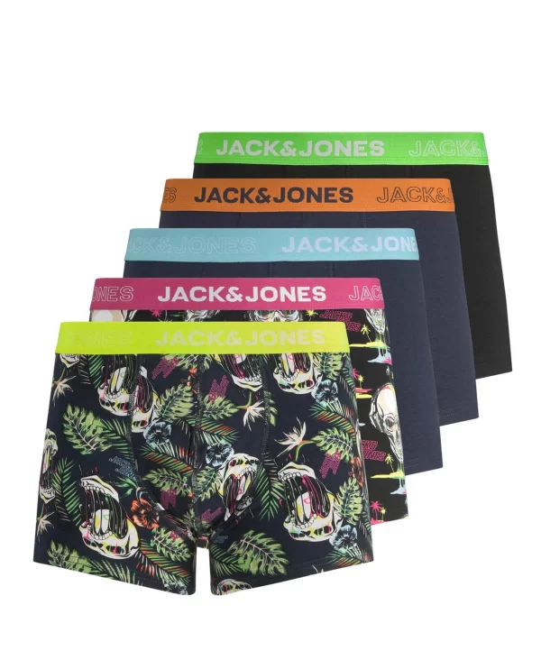 Jack & Jones Boxershorts MELTING SKULL (Packung, 5-St., 5er-Pack) 1