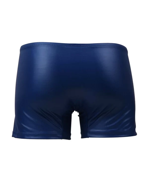 Lau-Fashion Boxershorts Zipper Wetlook Boxer Shorts Herren Slip Männer Hose Unterwäsche S/M 3