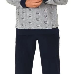 Normann Pyjama Herren Frottee Pyjama Lang Mit Bündchen – Auch In Übergrössen Bis Gr. 70 – 291 101 93 454 8