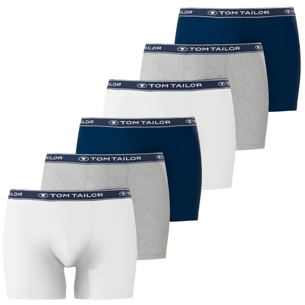 TOM TAILOR Boxershorts (6-St) Mit Längerem Bein, Logo-Bund, Elastisch, Im 6er Pack 1