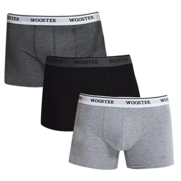 Wooster Boxershorts Strech Cotton » 3 Stück » Mit Overlock-Nähten Vorn » W-601 (Spar-Set, 3-St., 3er-Pack) In Der Türkei Hergestellt 6