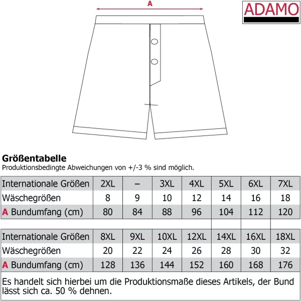 ADAMO Boxershorts (2-St) Herren In Übergrößen Bis 32 3