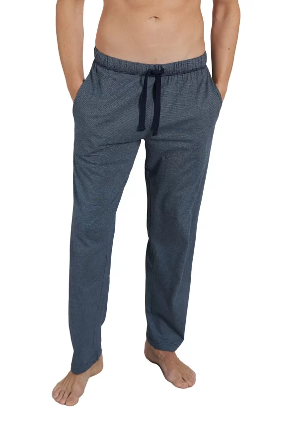 CECEBA Schlafhose CECEBA Herren Lange-Hose Blau (1-tlg) 1