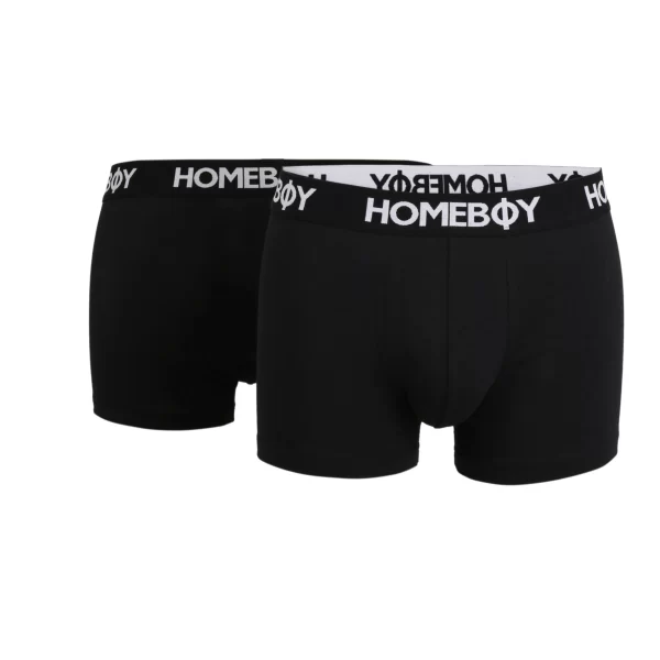 HOMEBOY Boxershorts Herren Pants Melange 2er Pack (Packung, 2-St., 2er-Pack) 1